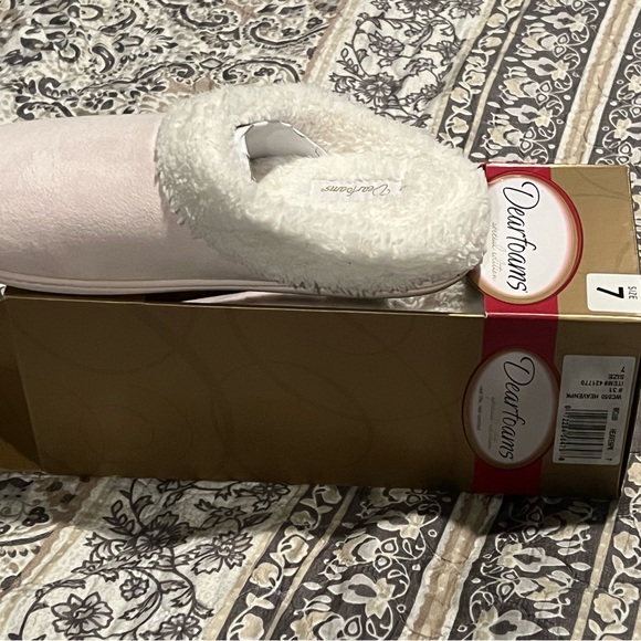 🆕 Dearfoams Special Edition Microsuede Clog Slippers Heavenly Pink Size 7 - Picture 2 of 4